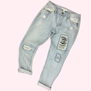 Life in Progress Jeans 26 Distressed Boyfriend